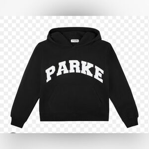 ISO!!! IN SEARCH OF Parke varsity hoodie black and white